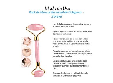 RODILLO ROSTRO 3 UNIDADES CUARZO ROSA Z'OREYA - 2