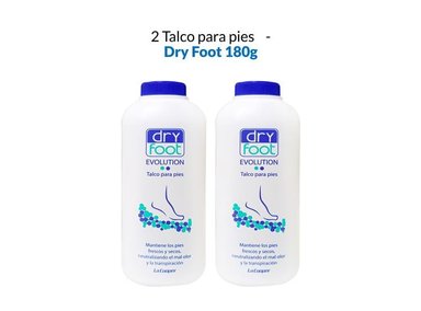 TALCO PIES AROMÁTICA 2 UNIDADES DRY FOOT 180G