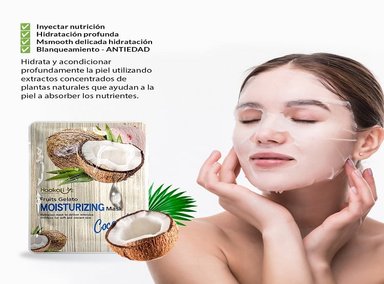 MASCARILLA WOKALI 3 UNIDADES ESENCIA COCO 30ML 10 PIEZAS - 3