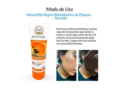 MASCARILLA NEVADA NATURAL PRODUCTS 3 UNIDADES NEGRA HIDROPLASTICA SÁBILA 120G - 2