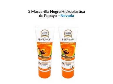 MASCARILLA NEVADA NATURAL PRODUCTS 2 UNIDADES NEGRA HIDROPLASTICA SÁBILA 120G