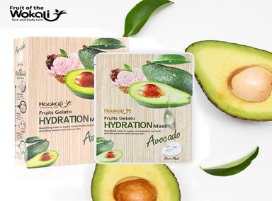 MASCARILLA WOKALI 3 UNIDADES ESENCIA AGUACATE 30ML 10 PIEZAS - 3