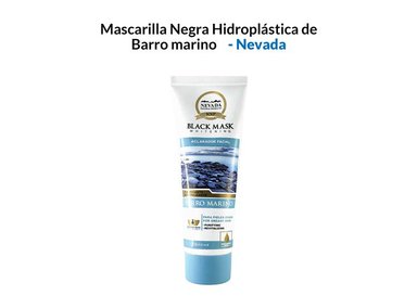 MASCARILLA NEVADA NATURAL PRODUCTS 120G NEGRA HIDROPLÁSTICA BARRO MARINO