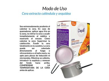 CERA CUERPO DEPILÉ AROMÁTICA 2 UNIDADES EXTRACTO CALÉNDULA Y ORQUÍDEA 200G - 2