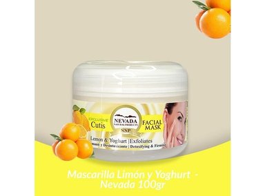 PACK 2 MASCARA FACIAL NEVADA NATURAL PRODUCTS MASCARILLA ACLARADOR LIMON YOGURT 100 GR - 3