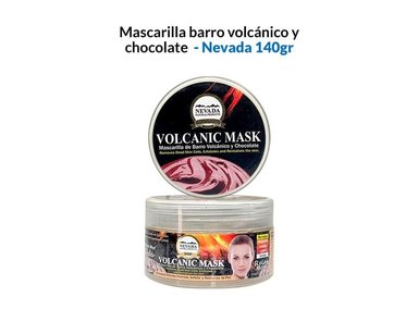 MASCARILLA FACIAL NEVADA NATURAL PRODUCTS BARRO VOLCANICO CHOCOLATE 140 GR