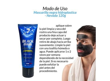 MASCARILLA FACIAL NEVADA NATURAL PRODUCTS NEGRA HIDROPLASTICA 120 GR - 2