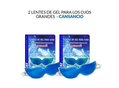 LENTES DE GEL OJOS 2 UNIDADES CANSANCIO