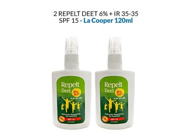 2 REPELT DEET 6% + IR 35-35 120ML - LA COOPER