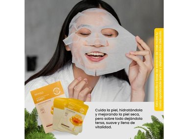MASCARILLA BIO AQUA 30G NATURAL MIEL CUIDADO LA PIEL 10PCS - 3