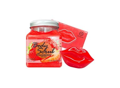 MACARILLA LABIAL LA COOPER 60G + EXFOLIANTE CORPORAL FRESA CON SAL 500ML