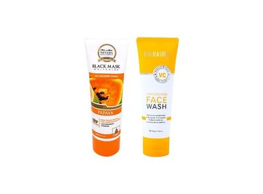 MASCARILLA DR RASHEL 120G HIDROPLASTPAPAYA + LIMPIADOR FACIAL VITAMINA C 100ML