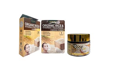 MASCARILLA FACIAL FRUIT OF THE WOKALI 30ML ARROZ + CREMA BLANQUEADORA ARROZ 55G