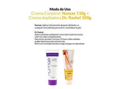 CREMA CUERPO NUMAE AROMÁTICA 110G + 3 DEPILADORA DR RASHEL 100G - 2