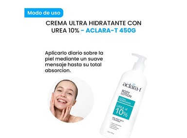 CREMA CUERPO ACLARA-T AROMÁTICA 450G ULTRA HIDRATANTE CON UREA 10% - 2