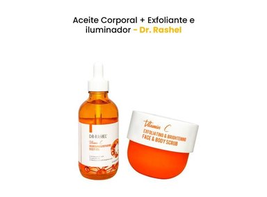 ACEITE CUERPO DR RASHEL AROMÁTICA + EXFOLIANTE E ILUMINADOR VITAMINA C - 1