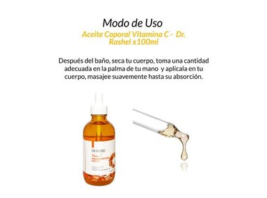 ACEITE CUERPO DR RASHEL AROMÁTICA + EXFOLIANTE E ILUMINADOR VITAMINA C - 2