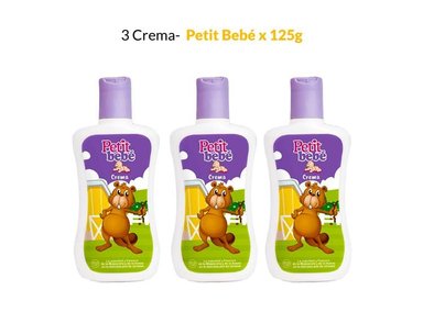 CREMA ROSTRO PETIT BEBE AROMÁTICA 3 UNIDADES 125G