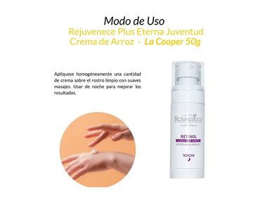 CREMA ROSTRO LA COOPER AROMÁTICA 50G REJUVENECE PLUS ETERNA JUVENTUD ARROZ - 2