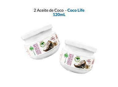 ACEITE COCO 120ML COCO LIFE 2 UNIDADES - 1