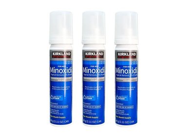 ESPUMA KIRKLAND 60ML MINOXIDIL 3 UNIDADES