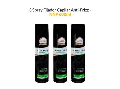 SPRAY FIJADOR CAPILAR NEVADA NATURAL PRODUCTS 600ML ANTI FRIZZ 3 UNIDADES - 2