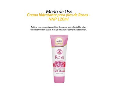 CREMA HIDRATANTE PIES NEVADA NATURAL PRODUCTS AROMÁTICA 3 UNIDADES ROSAS NATURAL 120ML - 2