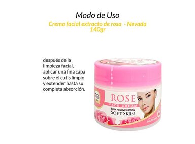CREMA ROSTRO NEVADA NATURAL PRODUCTS AROMÁTICA 2 UNIDADES EXTRACTO ROSA 140G - 2