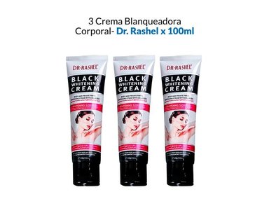 CREMA BLANQUEADORA CUERPO DR RASHEL AROMÁTICA 3 UNIDADES 100G - 2