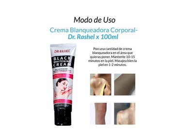 CREMA BLANQUEADORA CUERPO DR RASHEL AROMÁTICA 3 UNIDADES 100G - 4