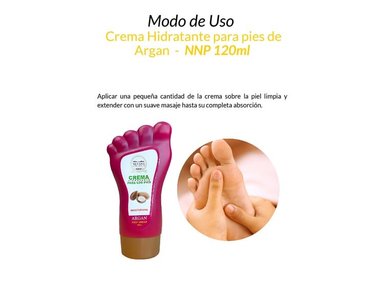 CREMA HIDRATANTE PIES NEVADA NATURAL PRODUCTS AROMÁTICA 3 UNIDADES ARGAN NNP 120ML - 2