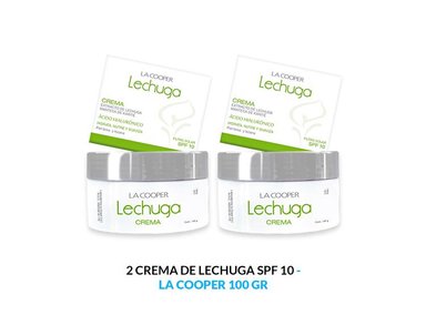 CREMA ROSTRO LA COOPER AROMÁTICA 2 UNIDADES LECHUGA SPF 10 100G - 3