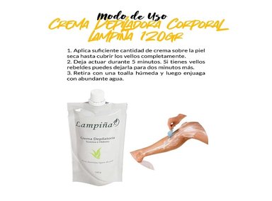 CREMA CUERPO LAMPIÑA AROMÁTICA 4 UNIDADES DEPILADORA - 3