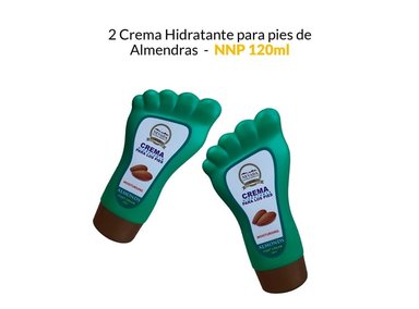 CREMA HIDRATANTE PIES NEVADA NATURAL PRODUCTS AROMÁTICA 2 UNIDADES ALMENDRAS NNP 120ML