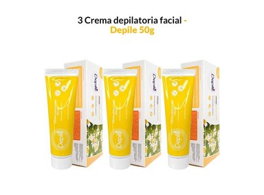 CREMA ROSTRO DEPILÉ AROMÁTICA 3 UNIDADES DEPILATORIA 50ML - 1
