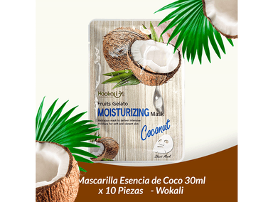MASCARILLA FRUIT OF THE WOKALI 30ML ESENCIA AGUACATE 10 PIEZAS 3 PACK - 3