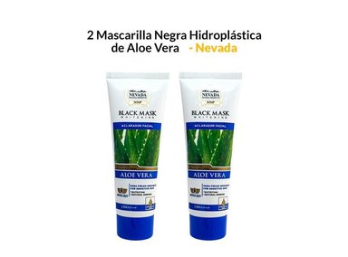 MASCARILLA NEVADA NATURAL PRODUCTS 120G NEGRA HIDROPLÁSTICA ALOE VERA 2 UNIDADES