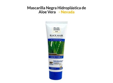 MASCARILLA NEVADA NATURAL PRODUCTS 120G NEGRA HIDROPLÁSTICA ALOE VERA