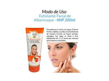 EXFOLIANTE ROSTRO NEVADA NATURAL PRODUCTS TODO TIPO DE PIEL 3 UNIDADES ALBARICOQUE 200ML - 2