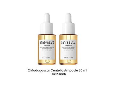 PACK 2 TRATAMIENTO LIMPIEZA FACIAL SKIN1004 MADAGASCAR CENTELLA AMPOULE 30 ML - 2