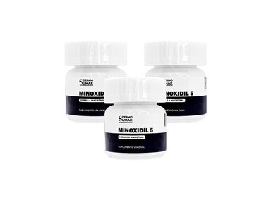 TRATAMIENTO CAPILAR 5MG MINOXIDIL 60 CAPS 3 UNIDADES