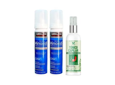TRATAMIENTO VENA 1 UNIDAD MINOXIDIL ESPUMA %5 H KIRKLAND 60ML + TONICO CAPILAR 120ML