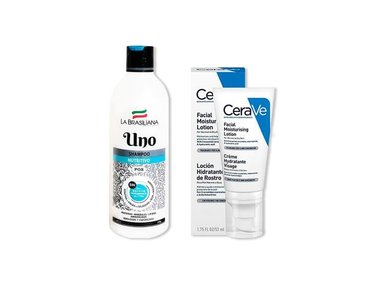 SET CERAVE SHAMPO UNO + CREMA HIDRATANTE FACIAL PM 52ML - 2