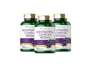 3 SUPLEMENTO DE RESVERATROL 1800 MG - CARLYLE