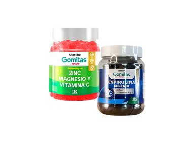 GOMITAS ADULTOS ZINC + GOMITAS DE ESPIRULINA SELENIO