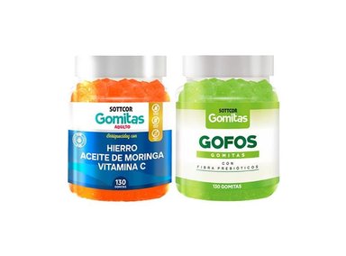 GOMITAS ADULTO HIERRO + GOMITAS GOFO CON FIBRA ADULTO