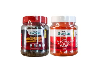 GOMITAS ADULTO MACA NEGRA + GOMITAS DHA ÁCIDO FÓLICO