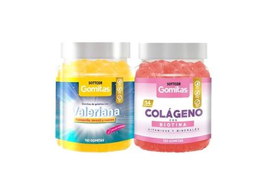 GOMITAS ADULTO VALERIANA + GOMITAS COLAGENO Y BIOTINA ADULTO