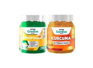 GOMITAS ADULTO PROPOLIO + GOMITAS CURCURMA ADULTO