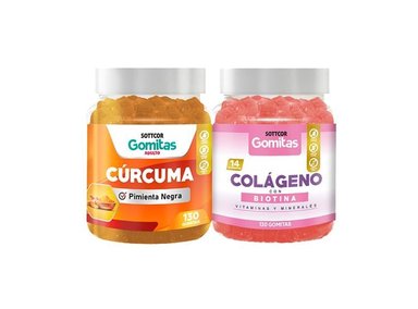 GOMITAS ADULTO CURCUMA + GOMITAS COLAGENO Y BIOTINA